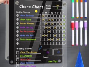 Acrylic Magnetic Chore Chart for Kids