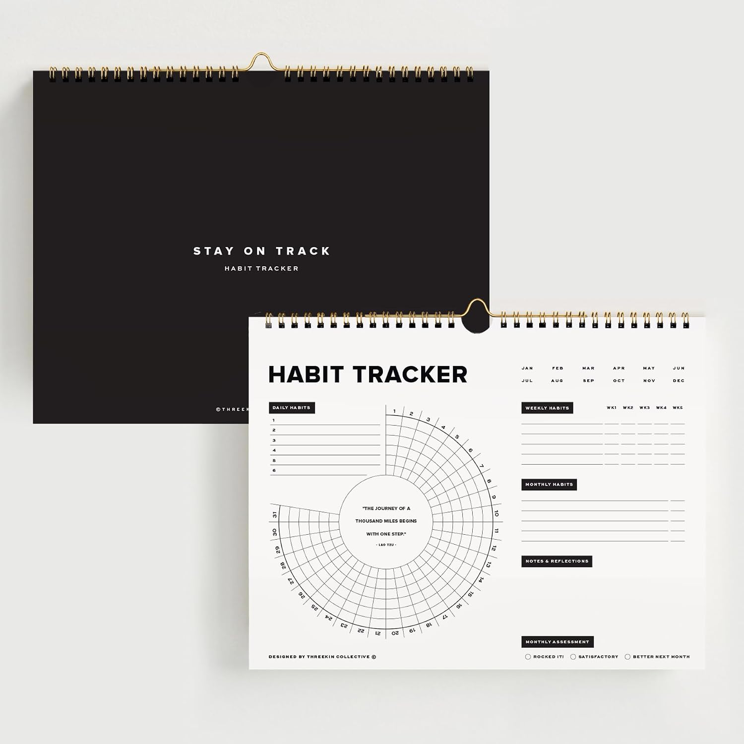 Stay on Track Habit Tracker Wall Calendar